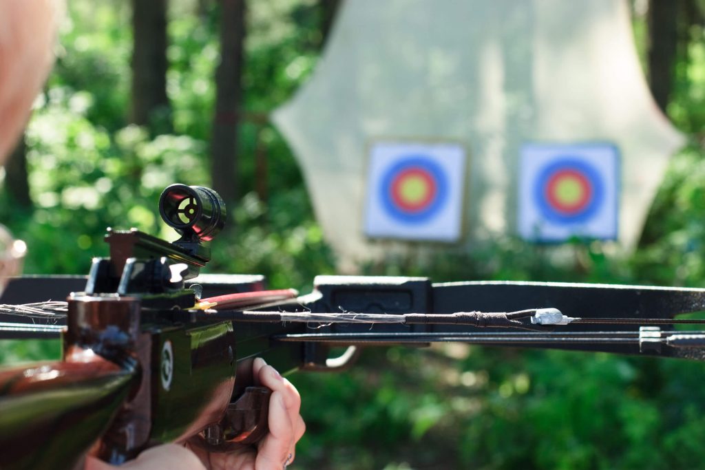 Crossbow range at Kielder Waterside